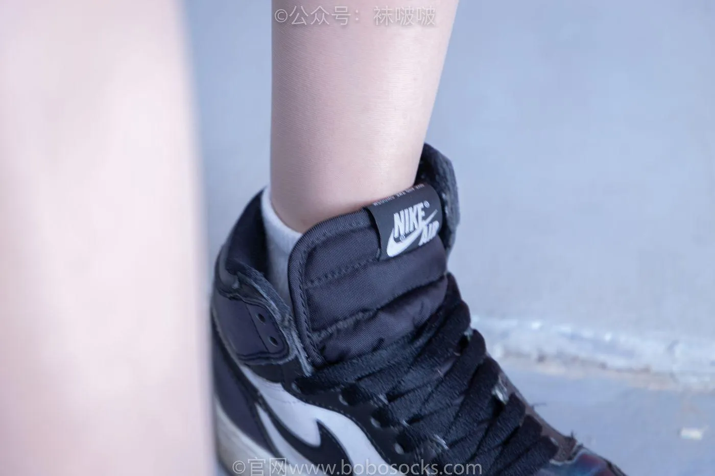 [BoBoSocks袜啵啵]NO.011 稚予-AJ、白色短棉袜、肉丝 [139P]插图1